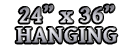 24inx36in Hanging Shield w Hardware